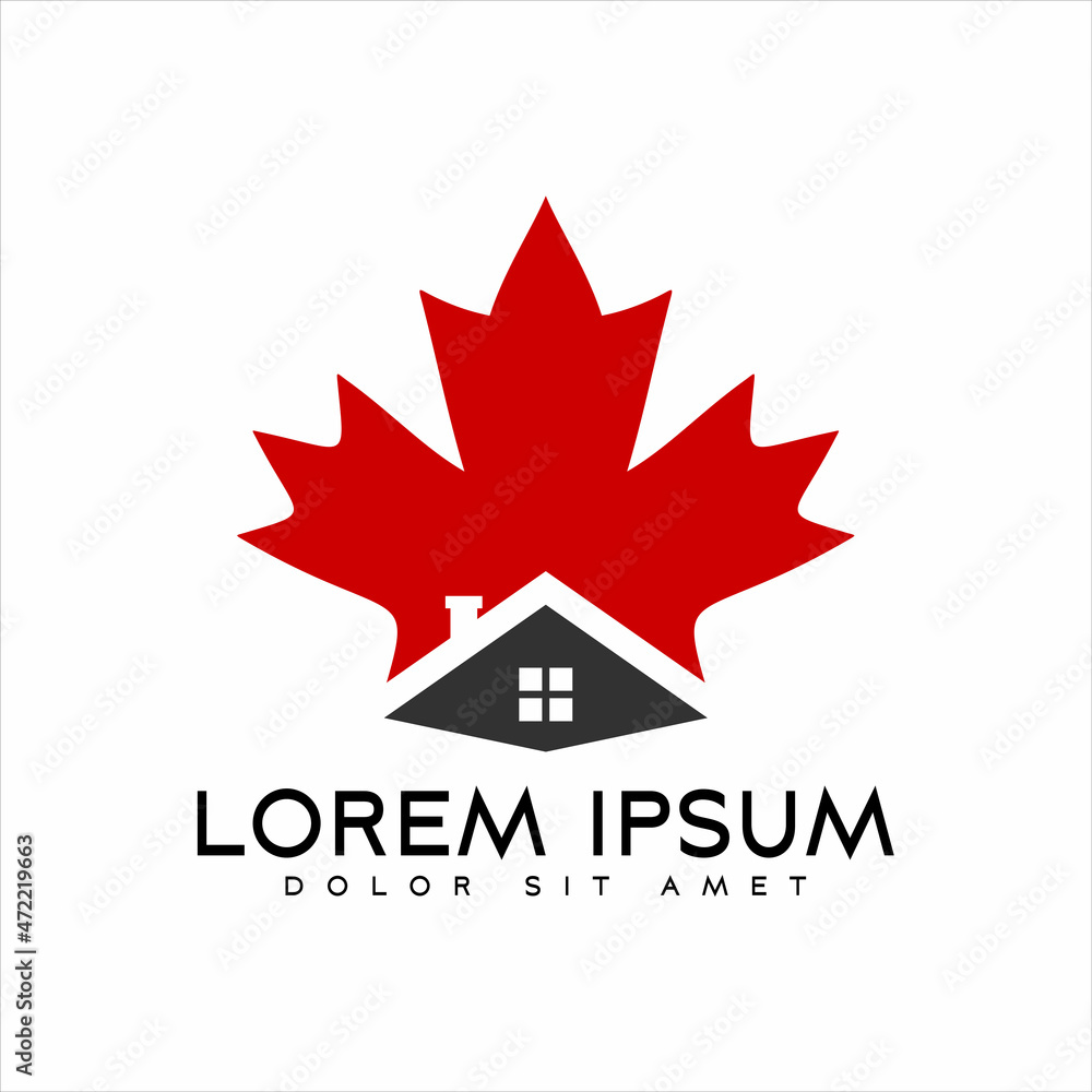 Canadian vector symbol, Maple leaf vector icon on a white background Canadian vector symbol, Maple leaf vector icon on a white background