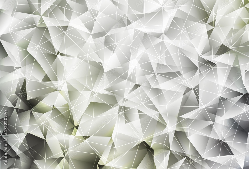 Light Gray vector background with polygonal style.