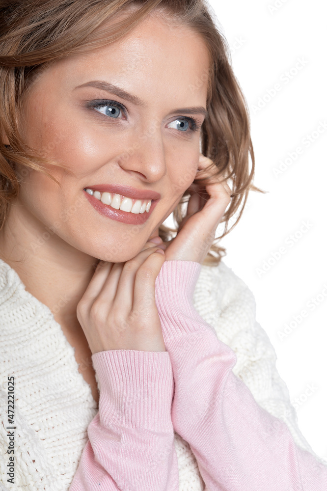 Close up portrait of beautiful young woman Close up portrait of beautiful young woman