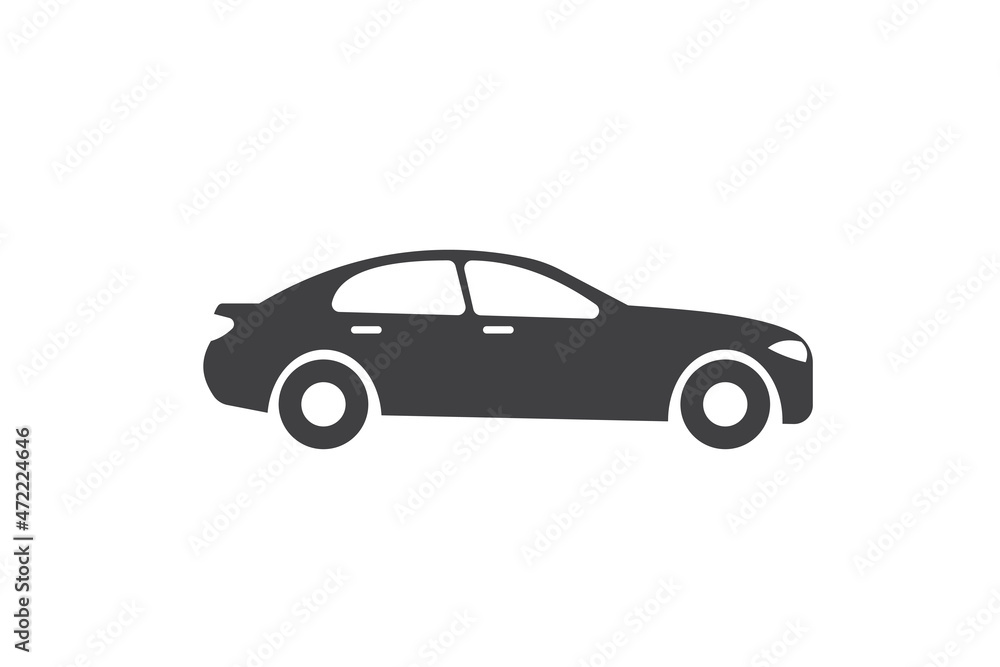 Car icon on white background for website, application, printing ...