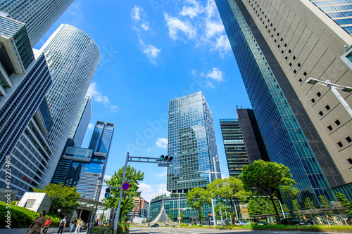 都市イメージ　名古屋駅前の高層ビル群 © yako