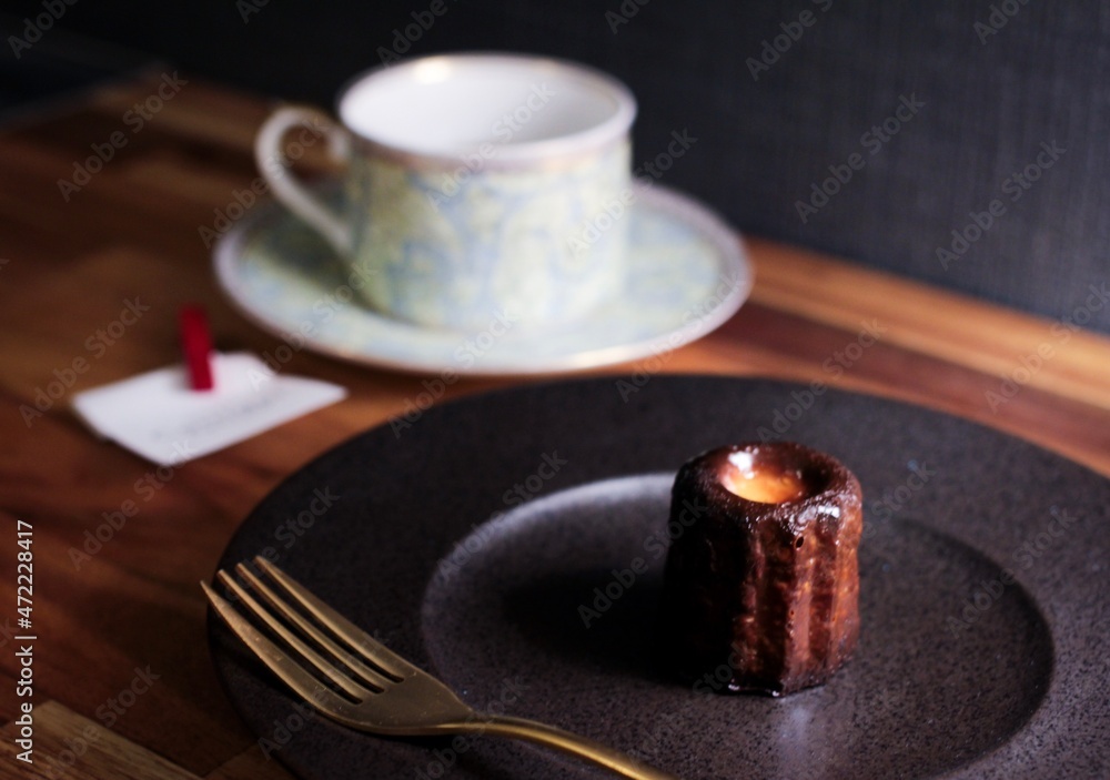 candle and chocolate candle and chocolate