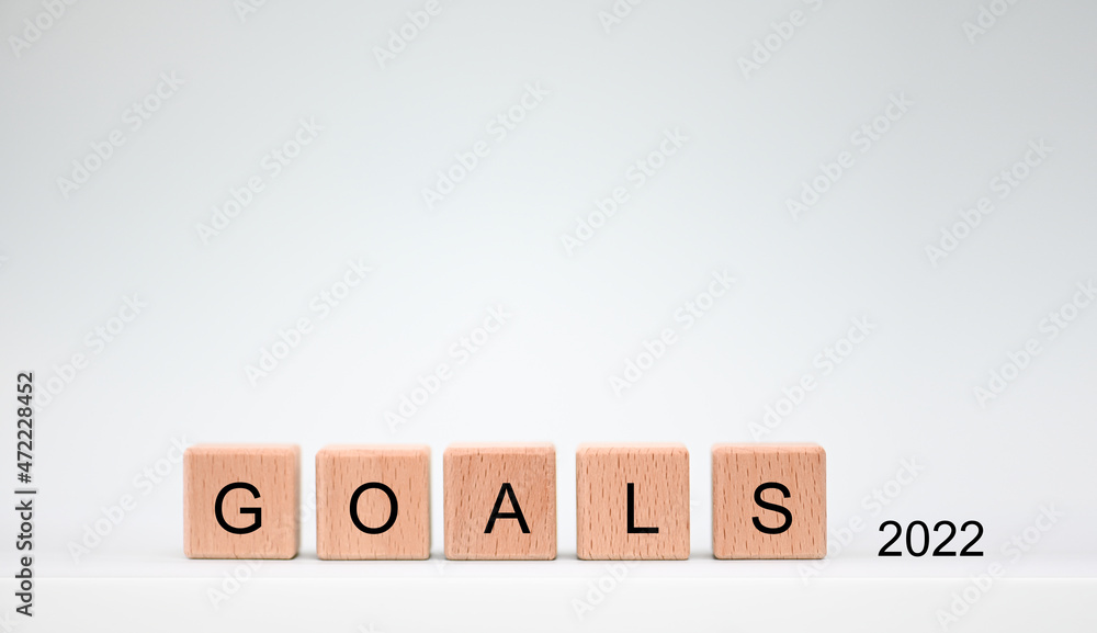 Goals 2022 business idea, action concept Goals 2022 business idea, action concept
