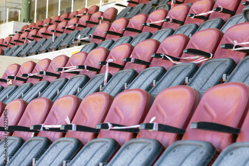 Wallpaper Mural Empty stadium seats, because of covid pandemic lockdown. Torontodigital.ca