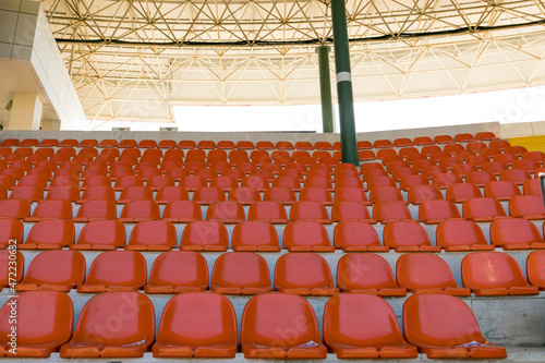 Wallpaper Mural Empty stadium seats, because of covid pandemic lockdown. Torontodigital.ca