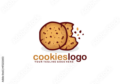 Cookies logo design vector illustration