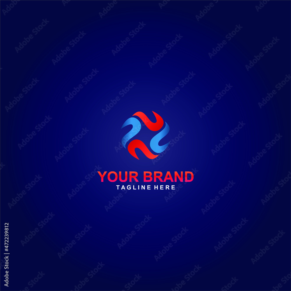 Fototapeta premium company logo vector simple and elegant design