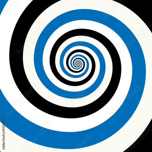 Artistic spiral shape. Vector drawing