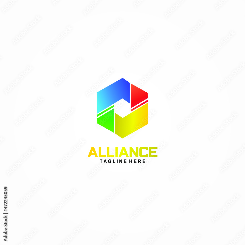 alliance logo vector
simple and elegant design