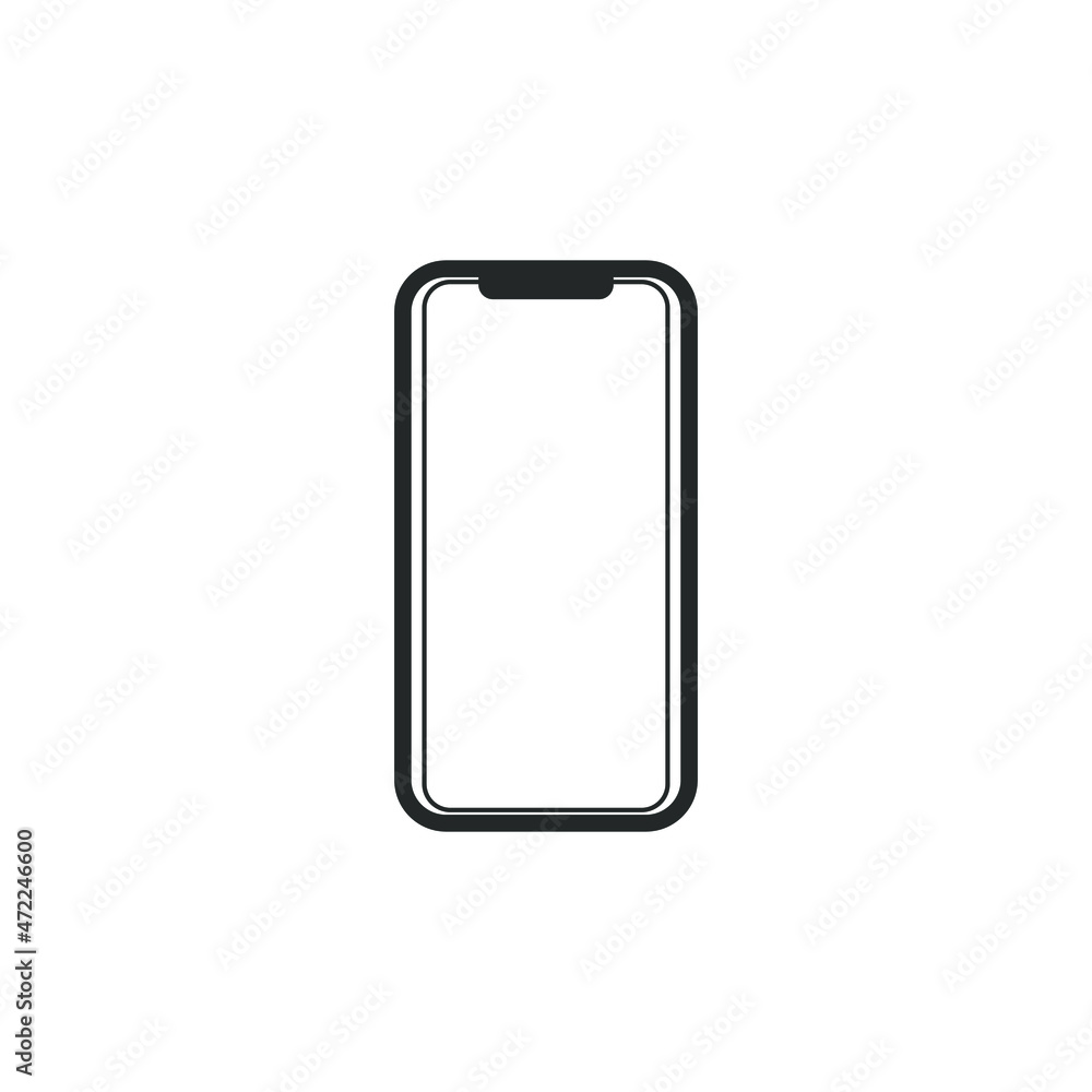 Mobile phone icon. Smartphone symbol. Vector illustration logo Mobile phone icon. Smartphone symbol. Vector illustration logo