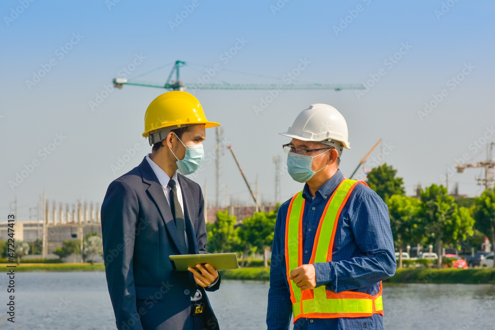 Engineer service on site inspection at home building construction Engineer service on site inspection at home building construction