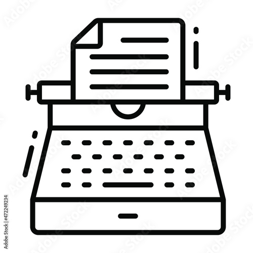 typing machine Copyright law, intellectual property icon