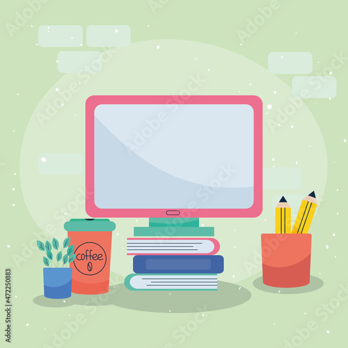 online education illustration