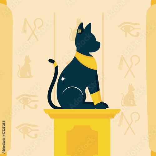 egyptian cat poster