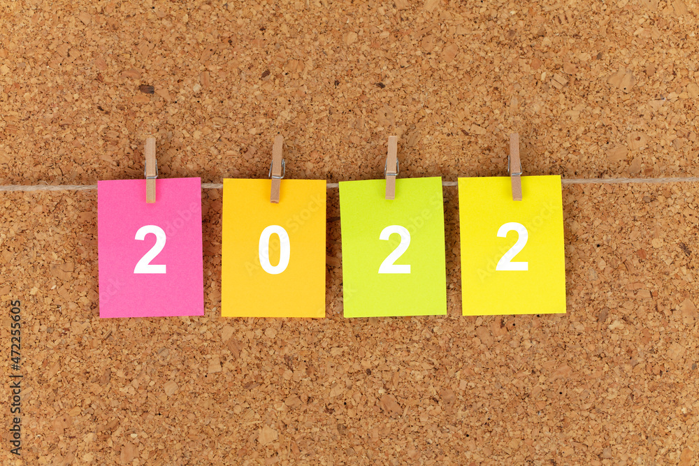 2022 Text On Paper. New year concept. new year goals
2022 Text On Paper. New year concept. new year goals