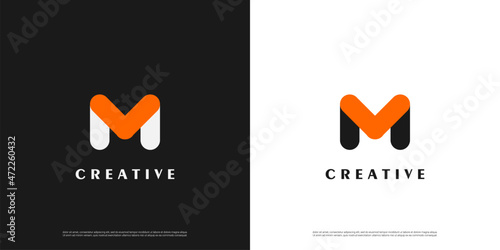 letter M, MV, VM logo design, Minimalist M, MV, VM initial based vector icon