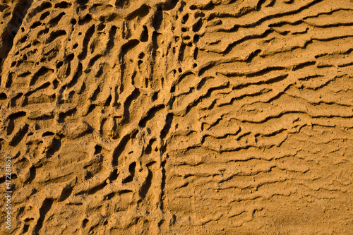 Closeup of Vlychada beach v...