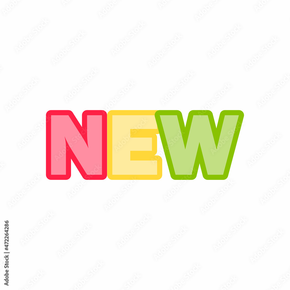 Vector icon. New, symbol, logo Vector icon. New, symbol, logo