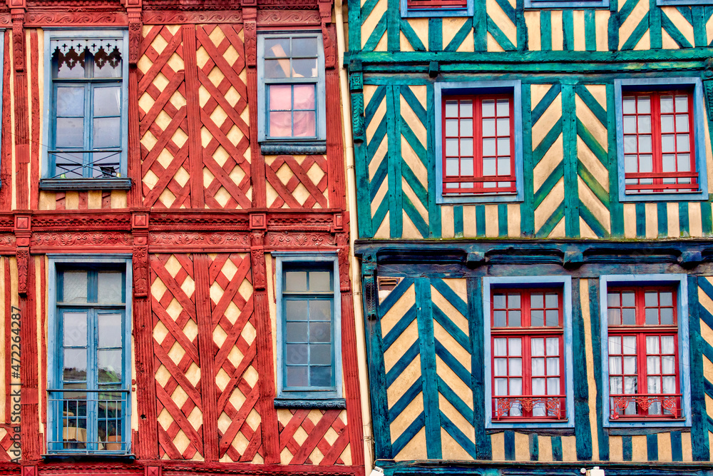Half-timbered houses