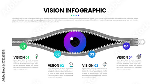 Infographic design template. Business concept with 4 steps