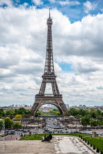 View of the Eiffel Tower from Trocadero Garden, Paris © imagoDens