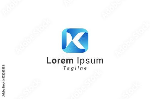 Letter k creative blue colour logo Free Download Letter k creative blue colour logo - GFXLoad
