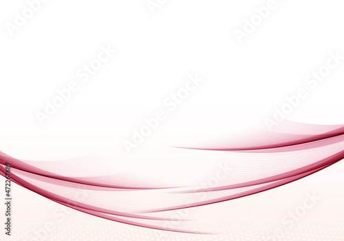 Abstract vector wavy background Transparent colored lines