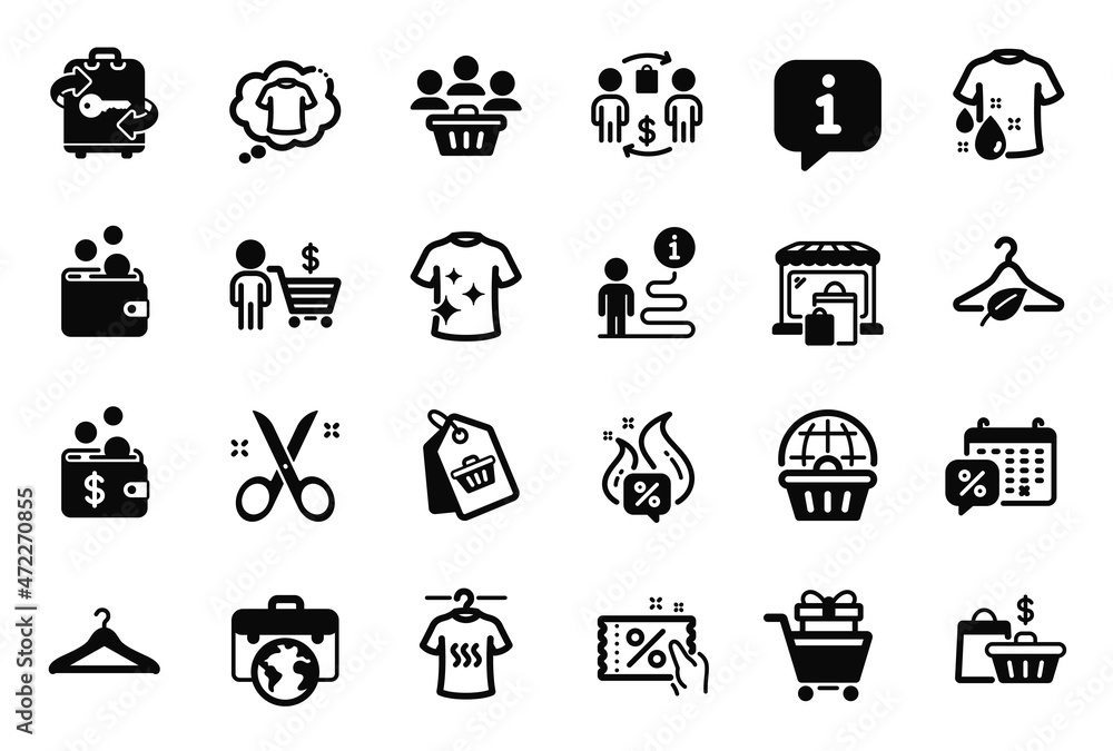 Vector Set of Fashion icons related to Slow fashion, Sale tag ...