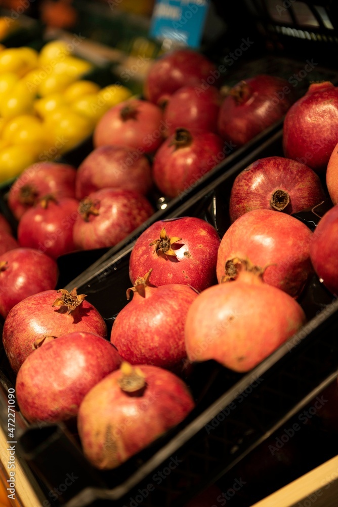 pomegranate fruits isolated pomegranate fruits isolated