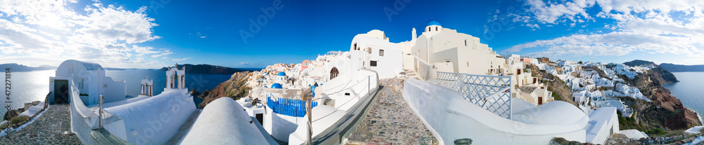 Obraz premium Oia panorama. Santorini Greece