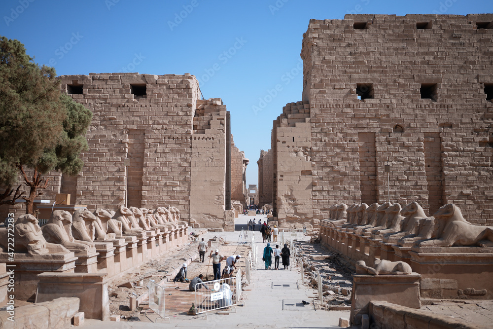 Fototapeta premium Carnak Temple in Egypt, 2021. 