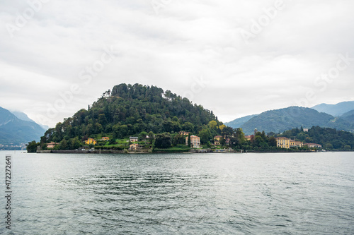 View on Bellagio village from Como lake, Lombardy - Italy