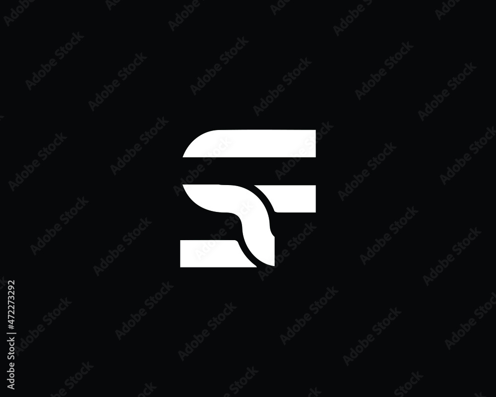 Creative Minimalist Letter SF Logo Design , Minimal SF Monogram Creative Minimalist Letter SF Logo Design , Minimal SF Monogram