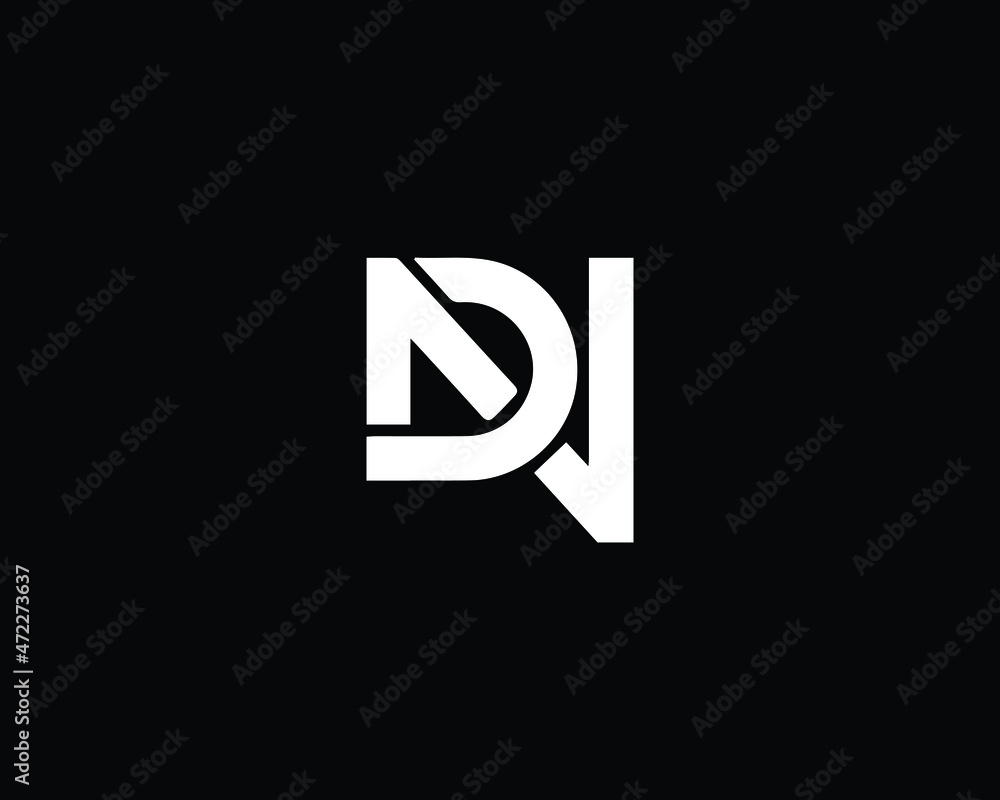Initial DN Letter Logo Design Vector Template With Black Color. DN Logo  Design Stock Vector Image & Art - Alamy