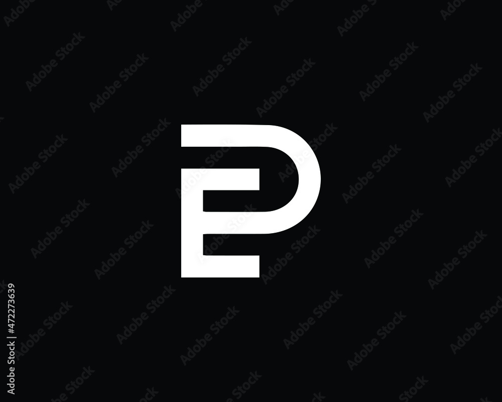 Creative Minimalist Letter EP Logo Design , Minimal EP Monogram Creative Minimalist Letter EP Logo Design , Minimal EP Monogram
