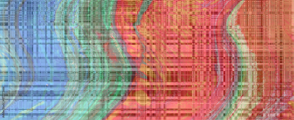 Fototapeta premium Illustration with colorful abstract background.
