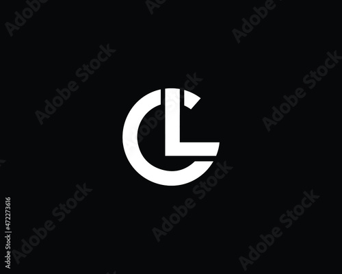 Creative Minimalist Letter CL Logo Design , Minimal CL Monogram