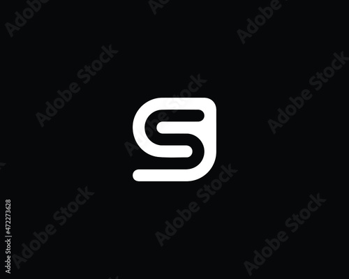 Creative Minimalist Letter GS SG Logo Design , Minimal SG GS Monogram