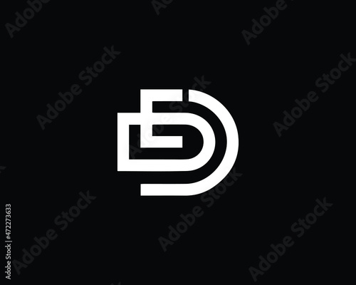 Creative Minimalist Letter ED Logo Design , Minimal ED Monogram