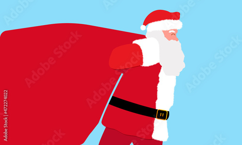 Papá noel fondo navidad con espacio para texto