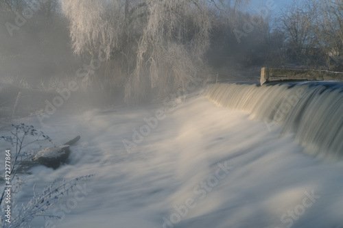 river in the fog