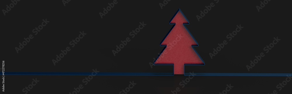 merry christmas card modern 3d minimal tree merry christmas card modern 3d minimal tree