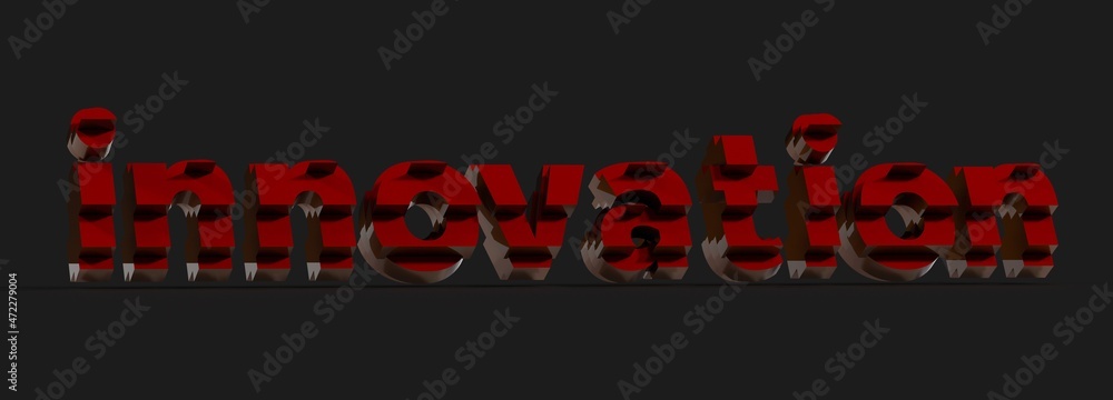 innovation 3d word modern isolated innovation 3d word modern isolated