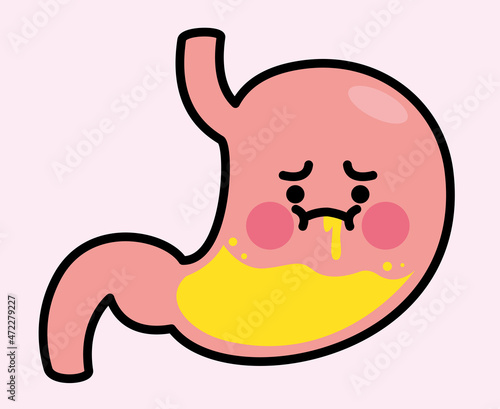 胃　キャラクター 逆流性食道炎