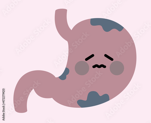 胃　キャラクター　胃がん　病気