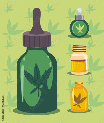 four cbd cannabis items