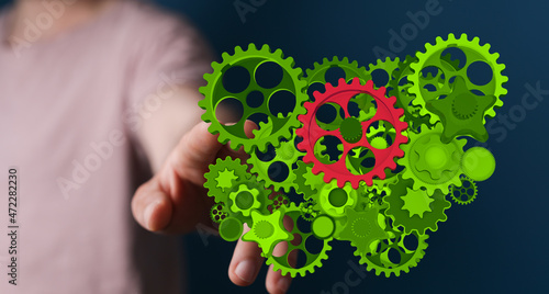 Green Technology Symbol 3d ...
