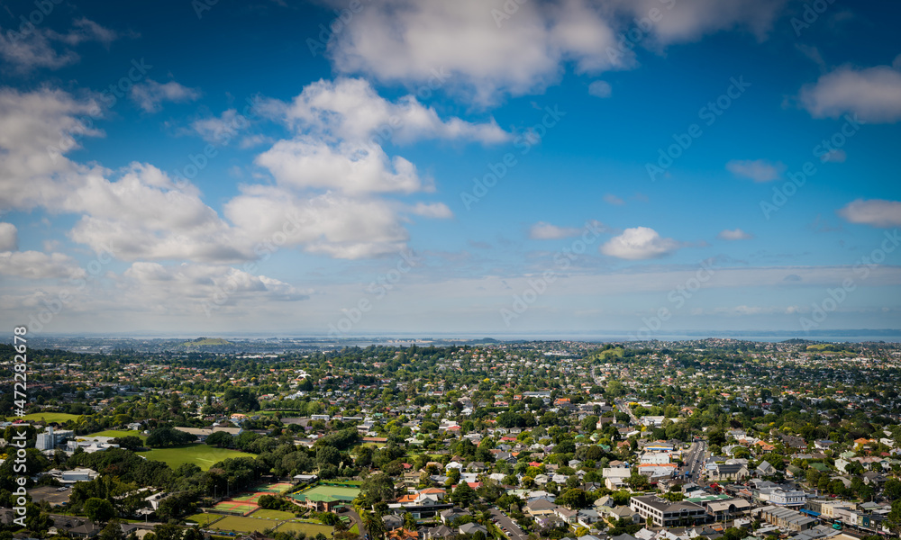 Auckland Panorama from the hill. New Zealand