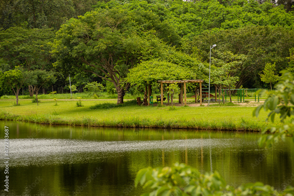Parque Leolídio di Ramos Caiado. Um parque público localizado na cidade de Goiânia em Goiás.