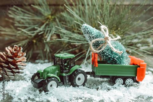 christmas Tractor toy